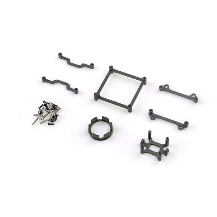 Black - Happymodel Naked DJI O3 Nano Aluminum Alloy Fixing Bracket Kit Comaptibal with Mobula8 DJI O