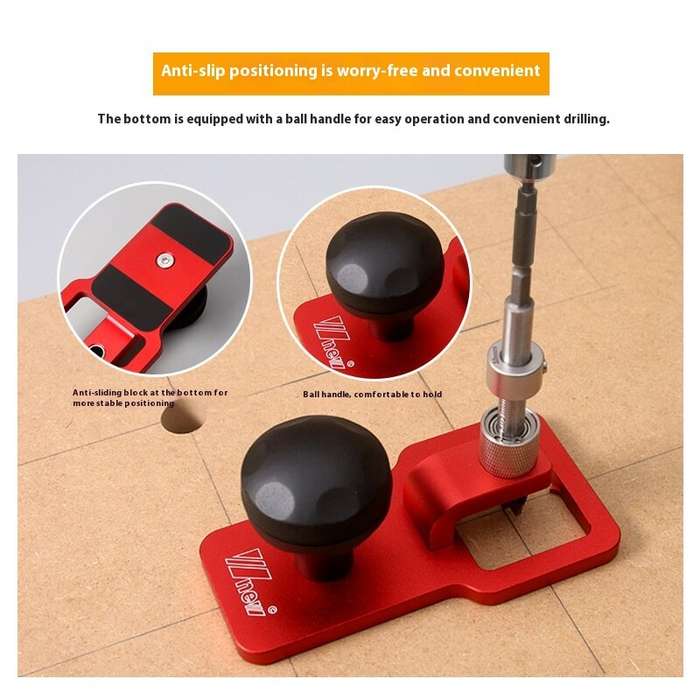 19mm - Wnew 19mm 20mm Precision Vertical Drill Guide Set Hole Punch Locator Bench Dog Hole Punch for