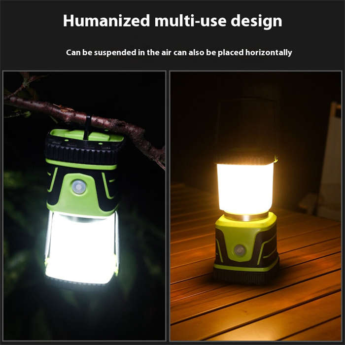 Green - IPRee Multifunctional Camping Tent Light 775 Lumens USB Rechargeable Outdoor Light 4 Mode Br