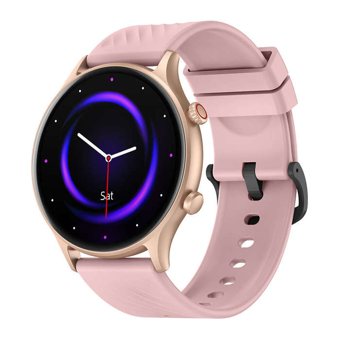 Pink - New Zeblaze Btalk 2 Lite 1.39 HD inch Voice Calling 24H Health Monitor SpO2 Blood Oxygen Pres