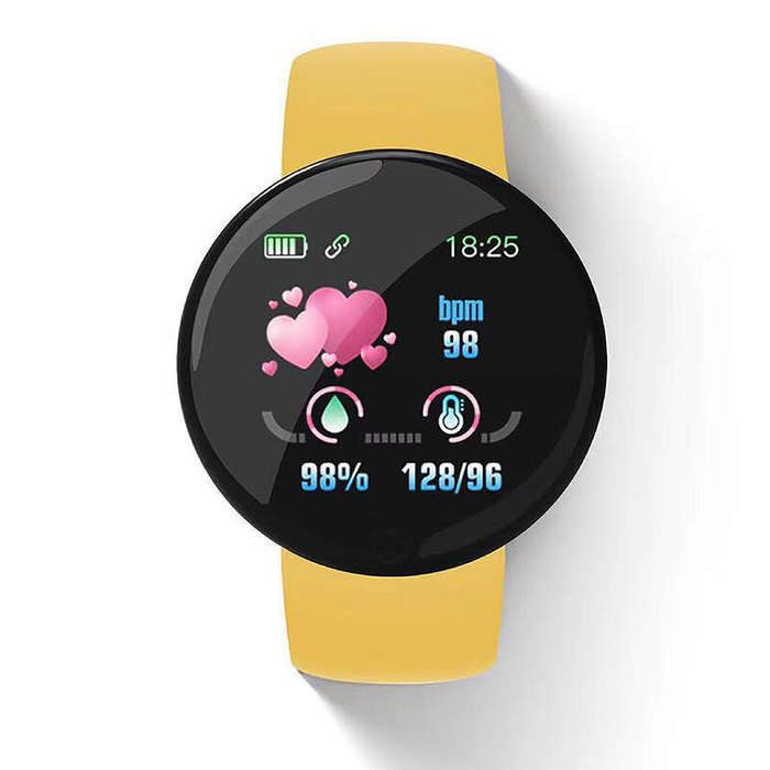 Green - D18S 1.3inch HD Screen Heart Rate Blood Pressure Blood Oxygen Monitor Sleep Monitoring Multi