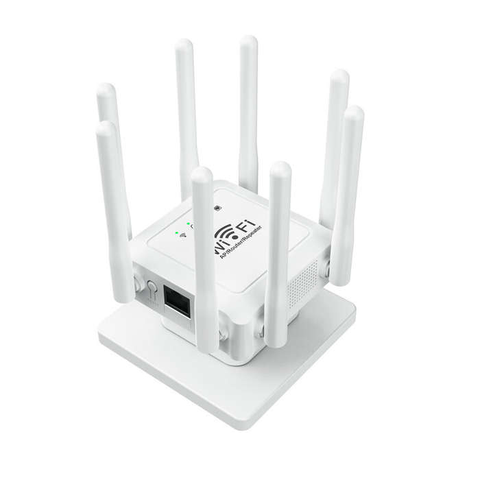 Black - 300M WIFi Repeater Wi-Fi Amplifier 802.11N 2.4GHz Wireless Signal Booster Smart Power Extend