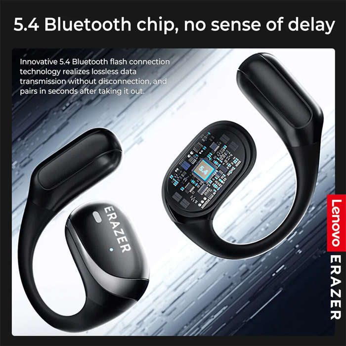 White - Lenovo ERAZER X9 TWS Headset Wireless bluetooth 5.4 Earphone 20mm Driver Unit DT7.0 ENC Nois