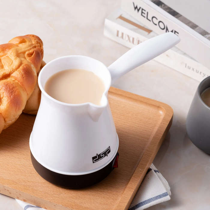 White - DSP Coffee Maker Smart Mini Electric Pour Over Kettle 300ml 220V Coffee Kettle Reusable Coff