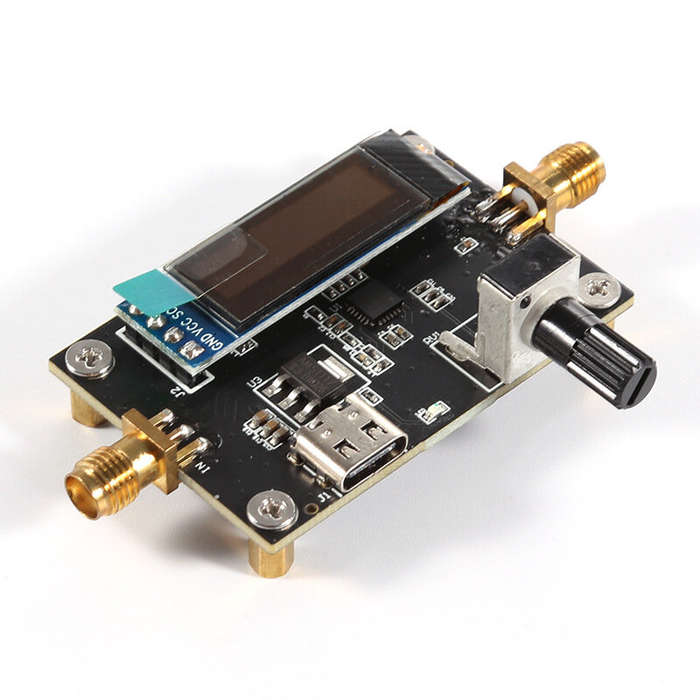 Module Board+Display Screen - GS-AT6-M Digital RF Attenuator Module HMC624A 0.5dB Step Accuracy with