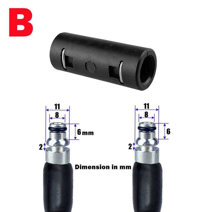 D - Pressure Washer Hose Extension Connector Pipe Adaptor For Karcher AR Blue Bort Daewoo
