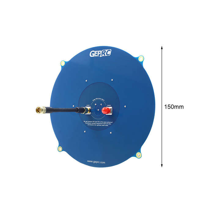 RP-SMA - GEPRC Triple Feed Patch Array 5.8Ghz High Gain Antenna for Long Range FPV Goggles RC Drone