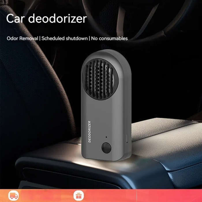 White - 1200mAh Air Purifier Ozone Active Deodorizer Car Odor Eliminator Electronic Intelligent Odor