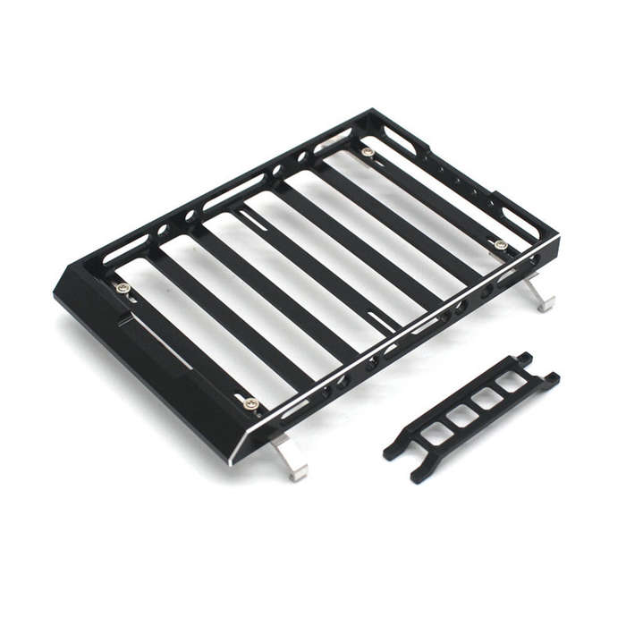 Black - Upgraded Metal Simulation Luggage Rack for JJRC C8801 C8809 FMS 1/18 Red Rabbit Thunder Stor