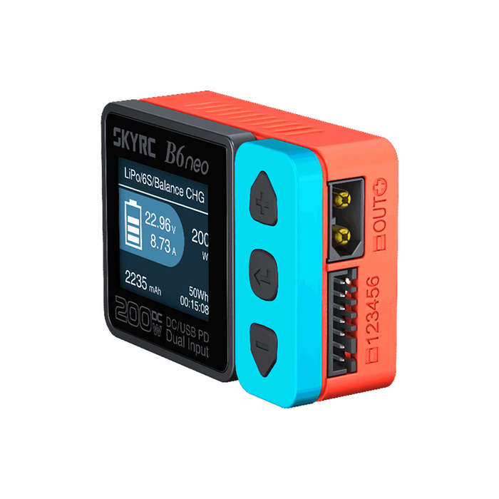 Grey - SKYRC B6 NEO B6NEO Smart Charger DC 200W PD 80W LiPo Battery Balance Charger Discharger