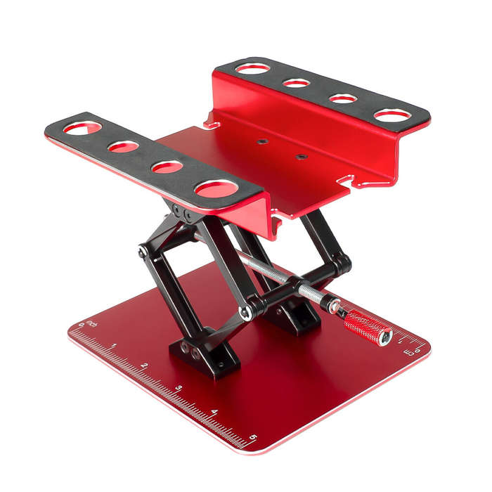 Black - RC Cars Tool Heightening Work Stand Assembly Platform Repair Station for 1/10 1/8 Crawler Ca