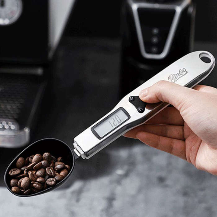 Black - Bincoo Digital Spoon Scale High-precision 0.1g~500g Switchable Stainless Steel Measuring Spo