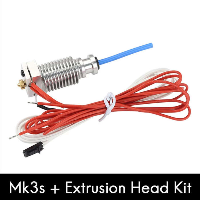 Set 1 - 3D Printer Parts Prusa MK3S+ Extruder Nozzle Heating Kit High Temperature Resistance All-Met