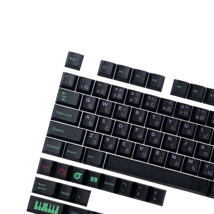 145 Keys GMK POWER CHORD Punk PBT Keycap Set Cherry Profile Sublimation Keycaps for Mechanical Keybo