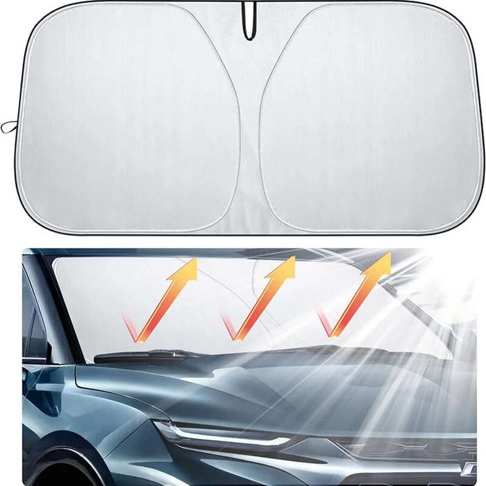 S - S/L Car Sunshade Windshield Heat Insulation Sunscreen Baffle Car Front Window Sunshade Summer Cu