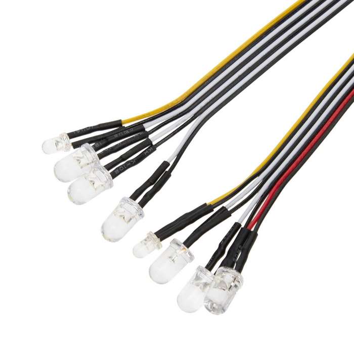 1 Set - Analog Control Light Set 14 Lights DIY Linkage LED Lights for 1/10 1/8 Model Cars