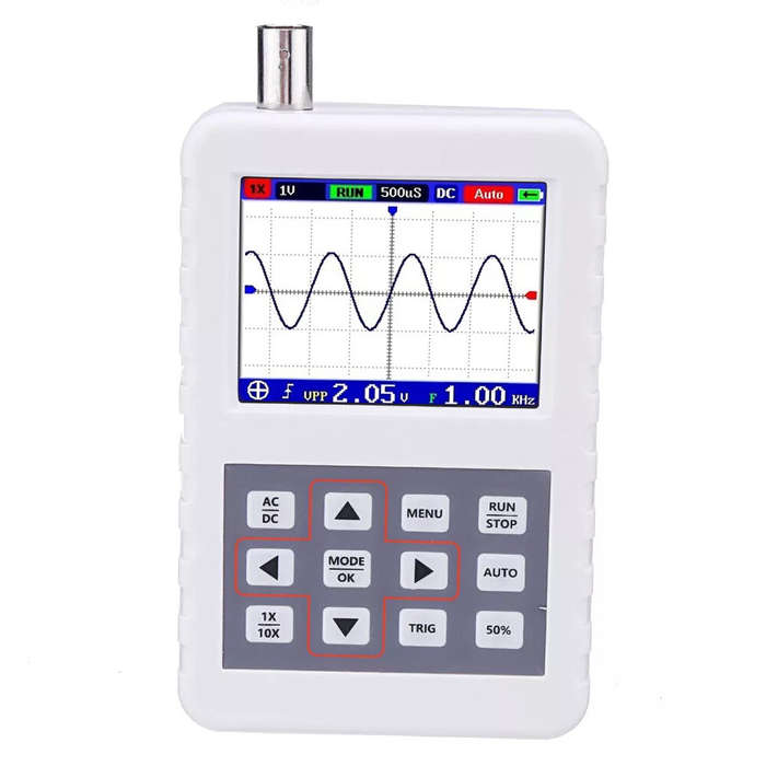 FNIRSI DSO PRO Digital Oscilloscope Handheld Oscilloscope 5M Bandwidth 20MS/s Sampling Rate Mini Pal