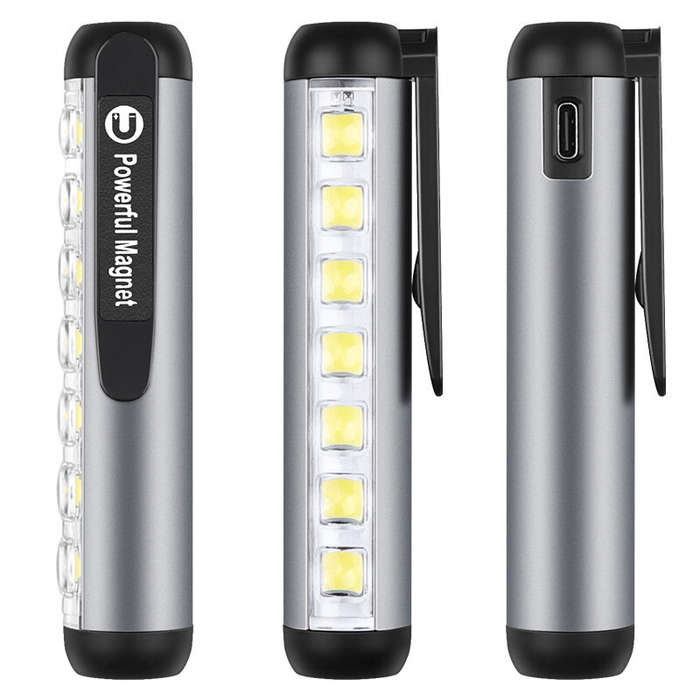 XMUND Portable LED Camping Light Mini Flashlight Set Handheld Pen Light Pocket Torch with High Lumen