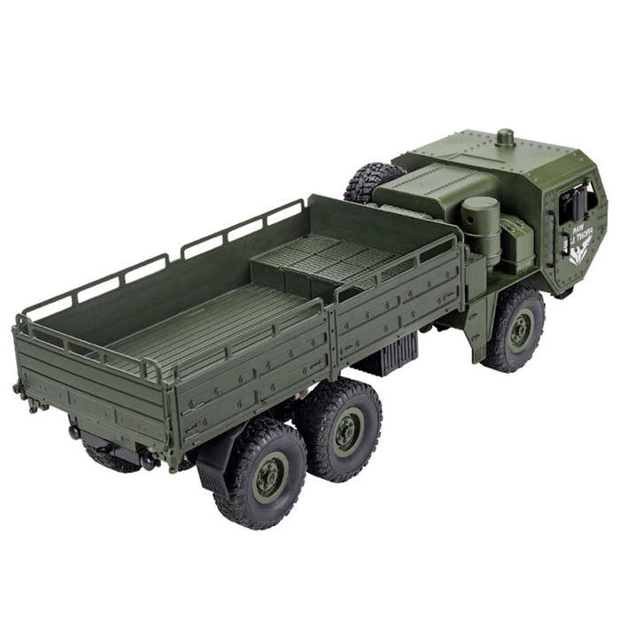 Green - JJRC Q75 1/16 2.4G 6WD RC Car Military Truck Electric Off-Road Vehicles RTR Model