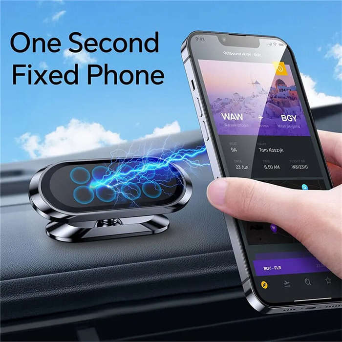 Black - F16 Magnetic Car Phone Holder Stand Mobile Cell Air Vent Magnet Mount GPS Support in Car for
