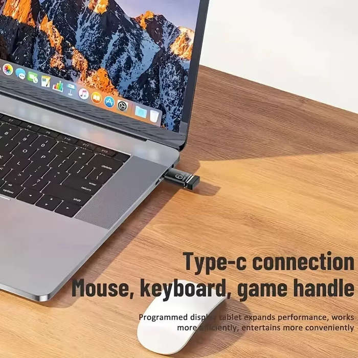 BlackB - 10A OTG USB 3.0 To Type-C Adapter USB Female to Type-C Male Fast Charging Adapter OTG USB-C