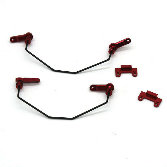 Red - 1/14 Metal Upgraded Anti Roll Bar Set For Wltoys 144001 144002 124016 124017 124018 124019 LC