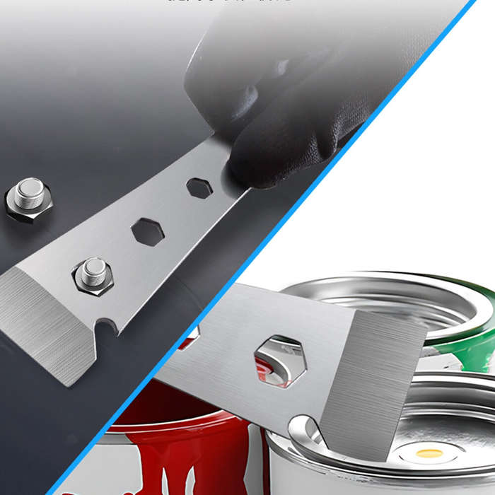 #B - Stainless Steel Prybar Scraper Ultra Sharp Scraper Removes Residue From Steel Aluminum with Wre