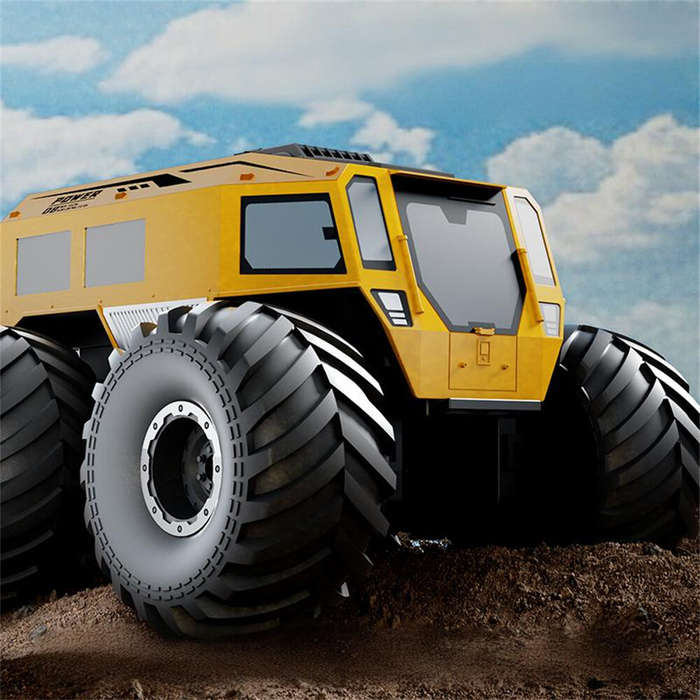 Yellow - JJRC Q210 2.4G 4WD ATV Climbing Off-road Amphibious RC Car RTR Vehicle Models for Children