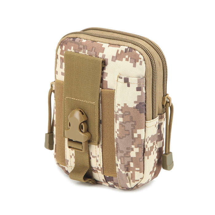 ACU Camouflage - 5.5 Inch Outdoor EDC Tactical Waist Bags Pack Men Cell Phone Case Wallet Pouch Hold