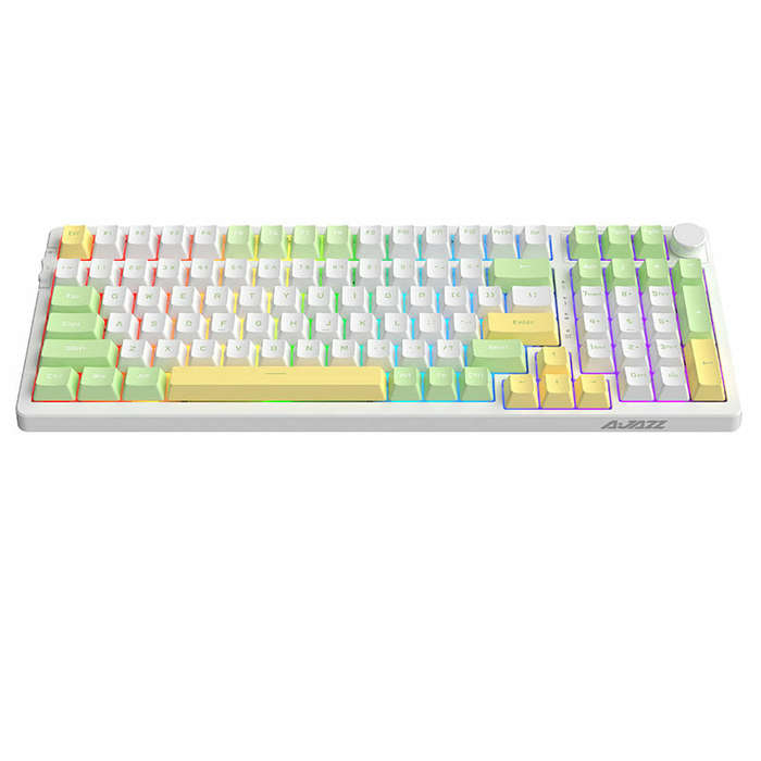 Ajazz AK992 Gasket 3-Mode Mechanical Keyboard RGB 100 Keys bluetooth Wireless 2.4G Hot Swap or Gamer
