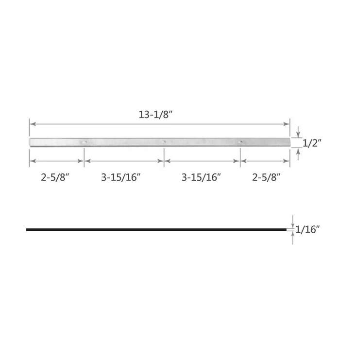 Sliver - For Metabo DH 330 Planer Blades High-Speed Steel 332mm x 12mm x 1.5mm Replacement Knife Rev