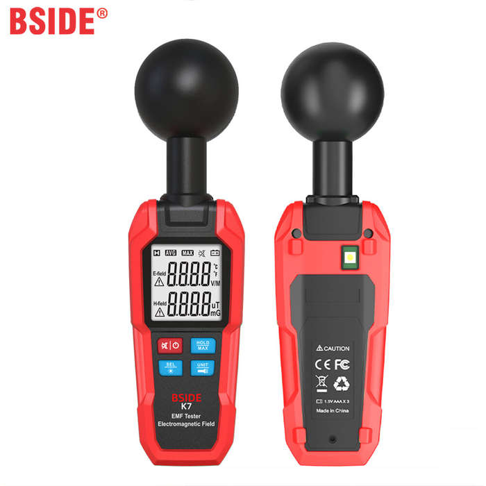 BSIDE EMF Meter Electromagnetic Field Radiation Detector Radiator Tester Handheld Electric Magnetic