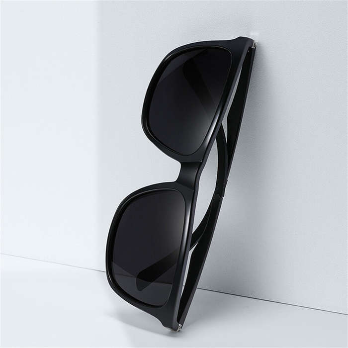 Black - Fashion Black Square TAC Polarized Sunglasses UV400 Protection Sun Eyewear Glasses for Outdo