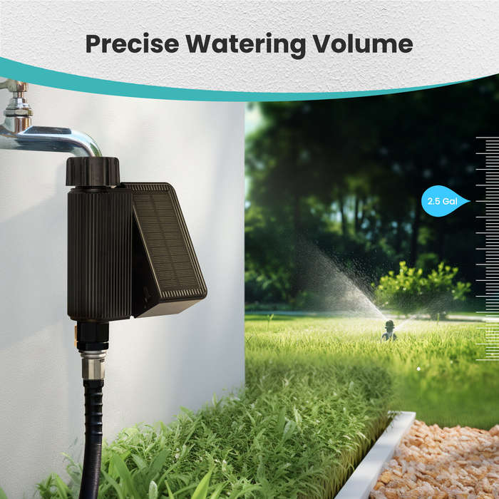 NPT - MOES Tuya Smart Home Wifi Timed Irrigation Water Valve IP65 Waterproof with Brass Inlet Solar