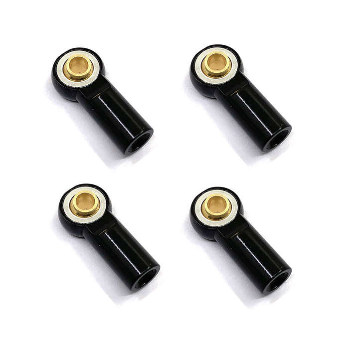 Purple - 4PCS Metal M3 Aluminum Link Tie Rod End Ball Joint for 1/10 Crawler SCX10 D90 Racing RC Car