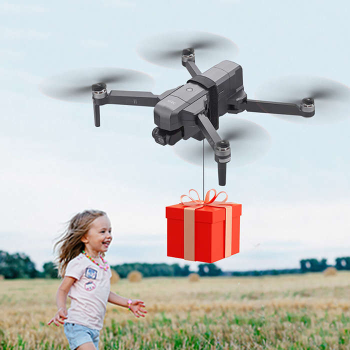 Black - BRDRC DP500 Universal Airdrop Air Dropping System Remote Thrower Transport Gift Sea Fishing