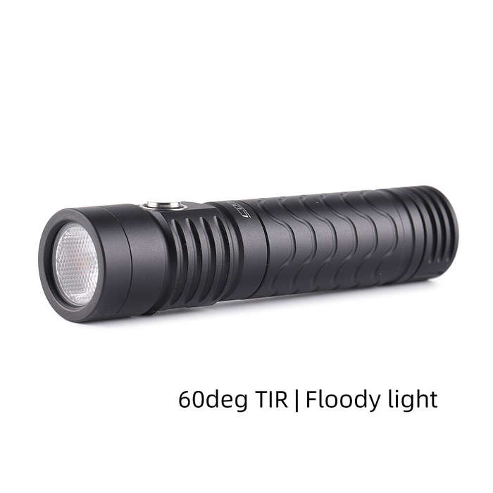 5000K - Convoy T7 TIR Lens Strong Floodlight Tactical Flashlight AA 14500 Battery 4Modes EDC Portabl