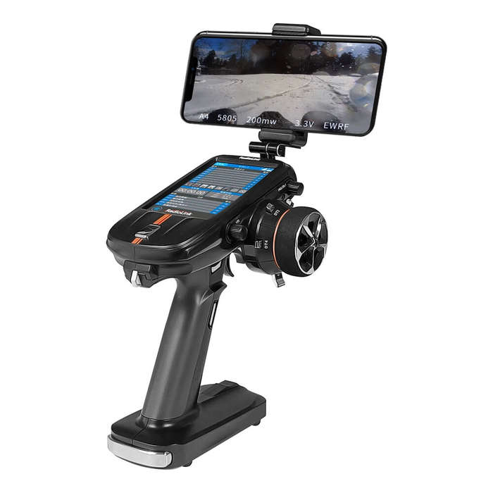 Black - Radiolink RC8X Transmitter Holder Mount Monitor Display Phone Bracket CNC Aluminum Alloy Bra