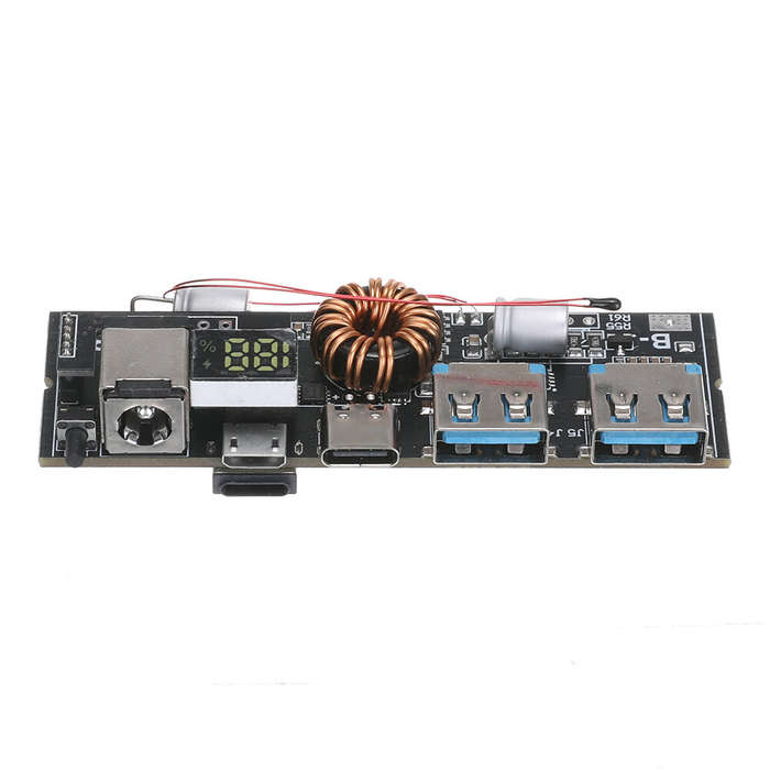 5S-100W - QC3.0 3S 4S 5S 65W 100W Power Bank Double USB Two way Fast Charge Mobile Power Module with