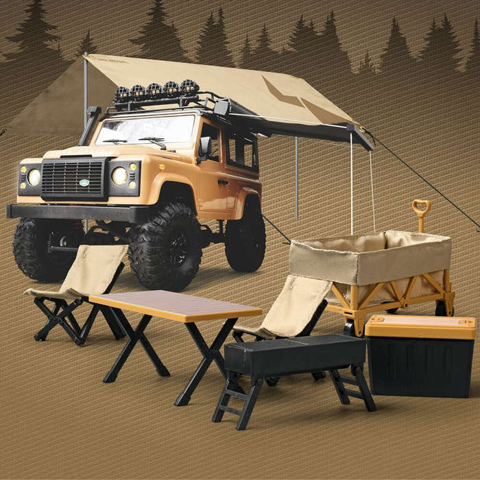 01 - MN-85K Model 1/12 Simulation Outdoor Off-road Camping Equipment Radio-controlled RC Car Mood Co