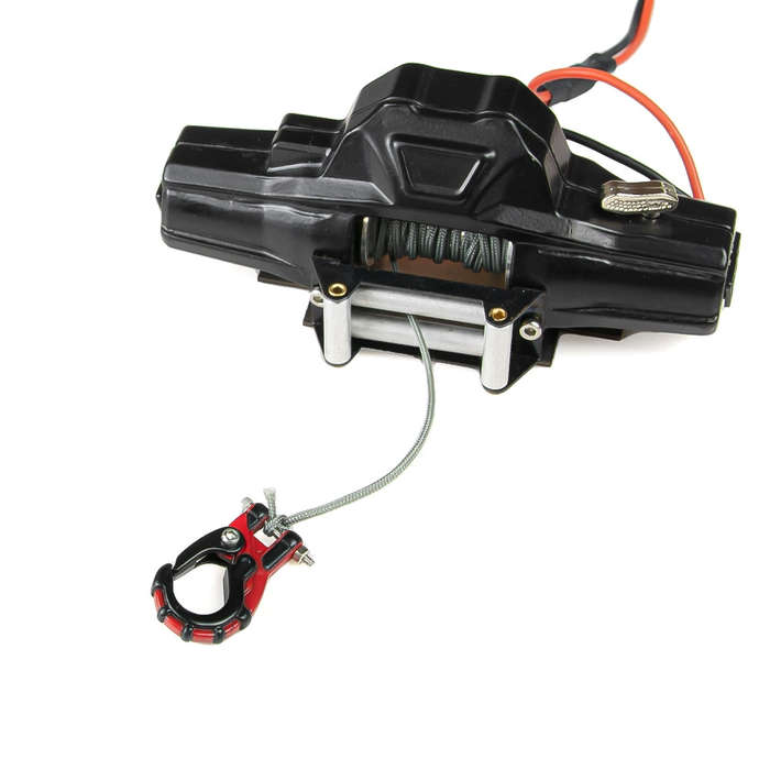 Black & Blue - Upgraded Metal Trailer Winch Hook for 1/10 Axial SCX10 RC4WD TRX4 D90 Rock Crawler Of