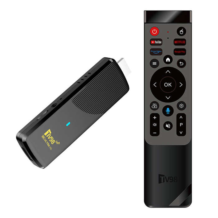 Black - TV98 ATV X9 2+16G Android TV Stick Allwinner H313 Android 14 8K Ultra HD HDR10+ Dual Band Wi