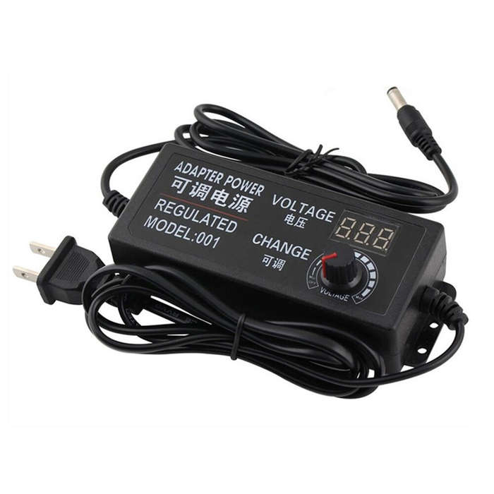 EU Plug - 3-24V 3A 72W High Power Adjustable Power Supply Regulating Voltage And Speed Switching Pow