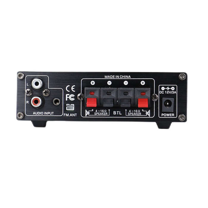 AirAux AS-22 Mini bluetooth Stereo Digital Amplifier 45W MAX RMS 300W Hi-Fi Class D 2 Channel Integr