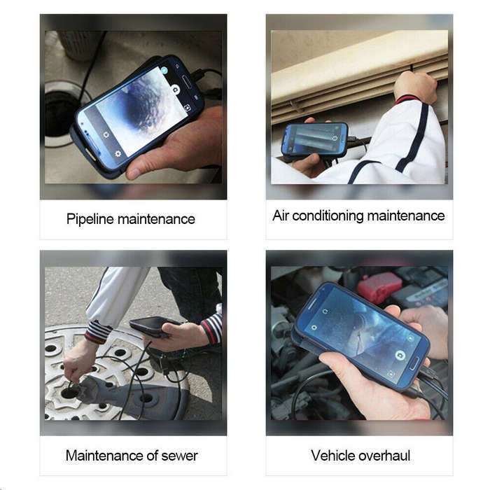 3.5M - 2M 7MM Endoscope Camera USB Type C Mobile Probe Borescope Inspection Endoscopic For Android S