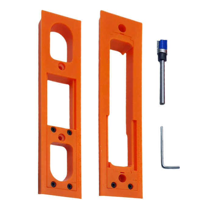 #A - Door Hinge Jig ABS Material Lightweight Anti Slip Design Easy Installation Precision Template G