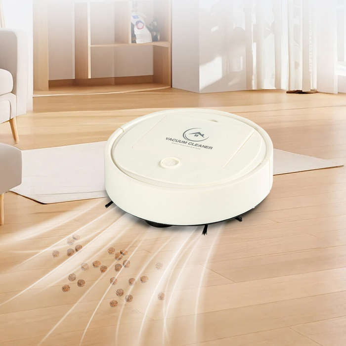 Black - Tevorex USB Sweeping Robot Vacuum Cleaner Mopping Smart Wireless 2000Pa Dragging Cleaning Sw