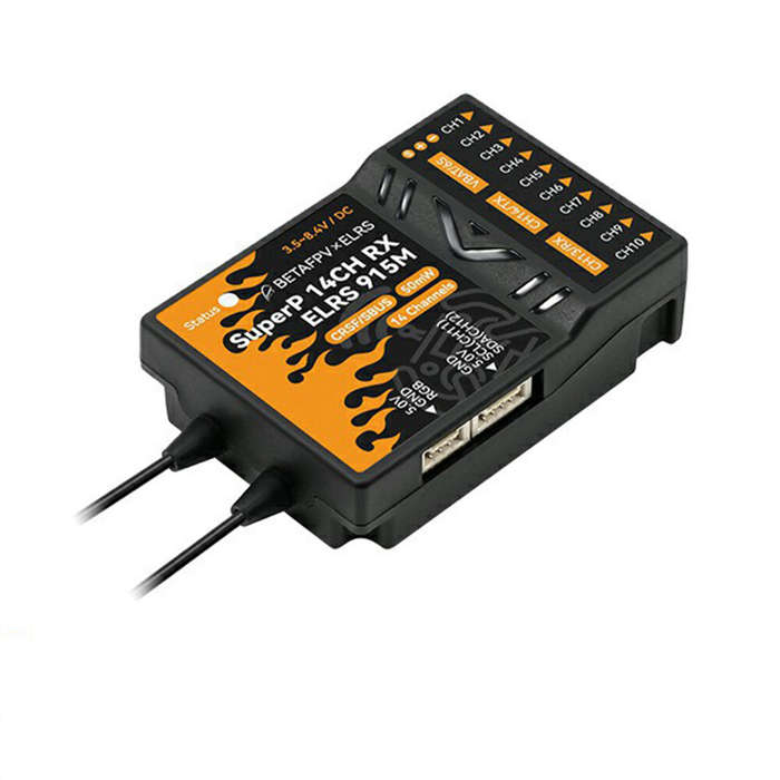 2.4GHz - BETAFPV SuperP 2.4Ghz/915MHz 14CH ELRS PWM Diversity Receiver with Dual Antenna Dual Recept