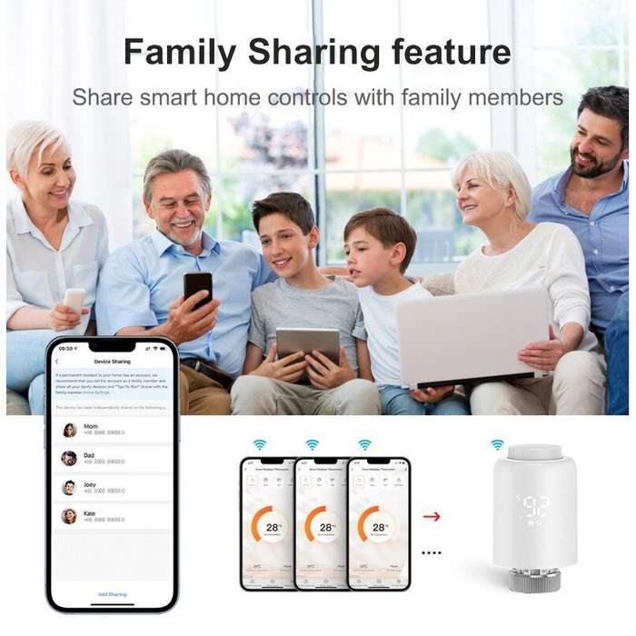 Zigbee - Tuya Smart Zigbe Thermostat Radiator Valve Smart Home Heating Control Smart Life App Temper