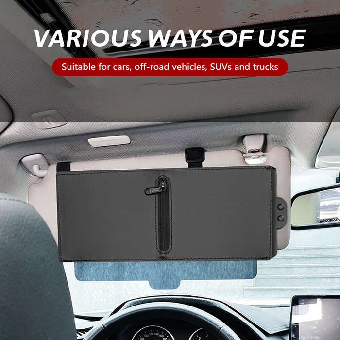 Black - Car Sunshade Extender Polarized Sun Visor for Car Interior Sun Protection Extender Anti-Glar